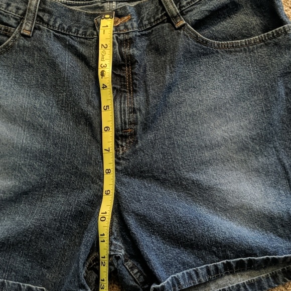 Women's High Waisted jean shorts.  Sz 14 - Picture 2 of 6